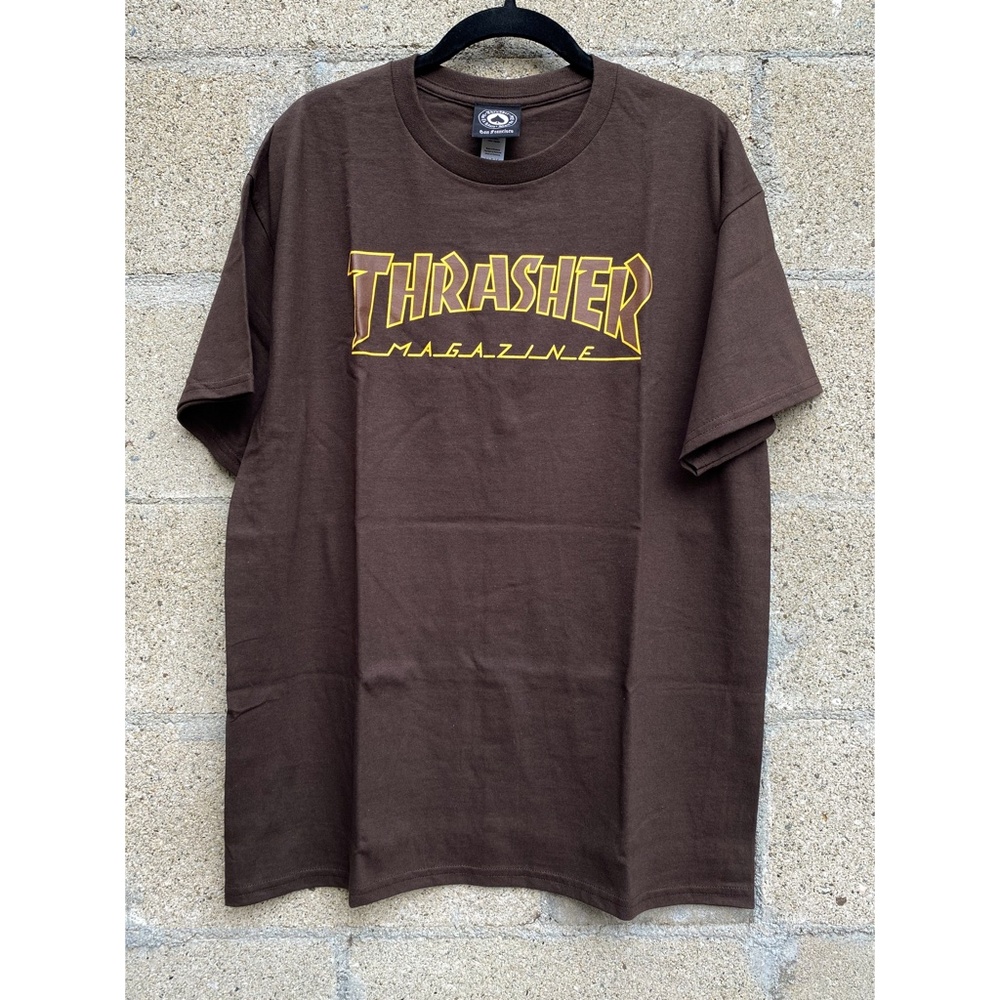 Thrasher Tee - Brown /  Dark Chocolate - size L